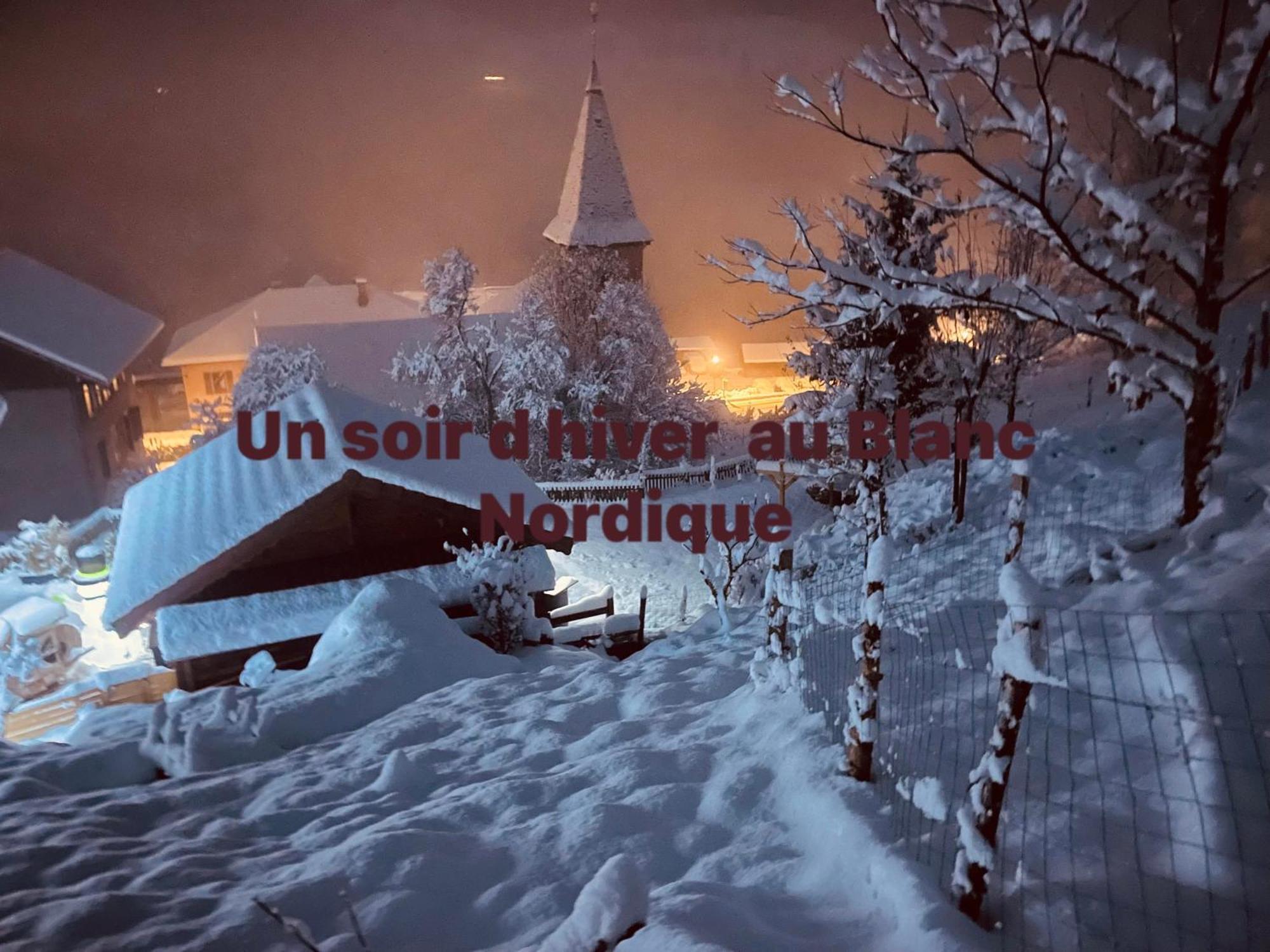Le Blanc Nordique Villa Le Bouchet-Mont Charvin Exterior foto